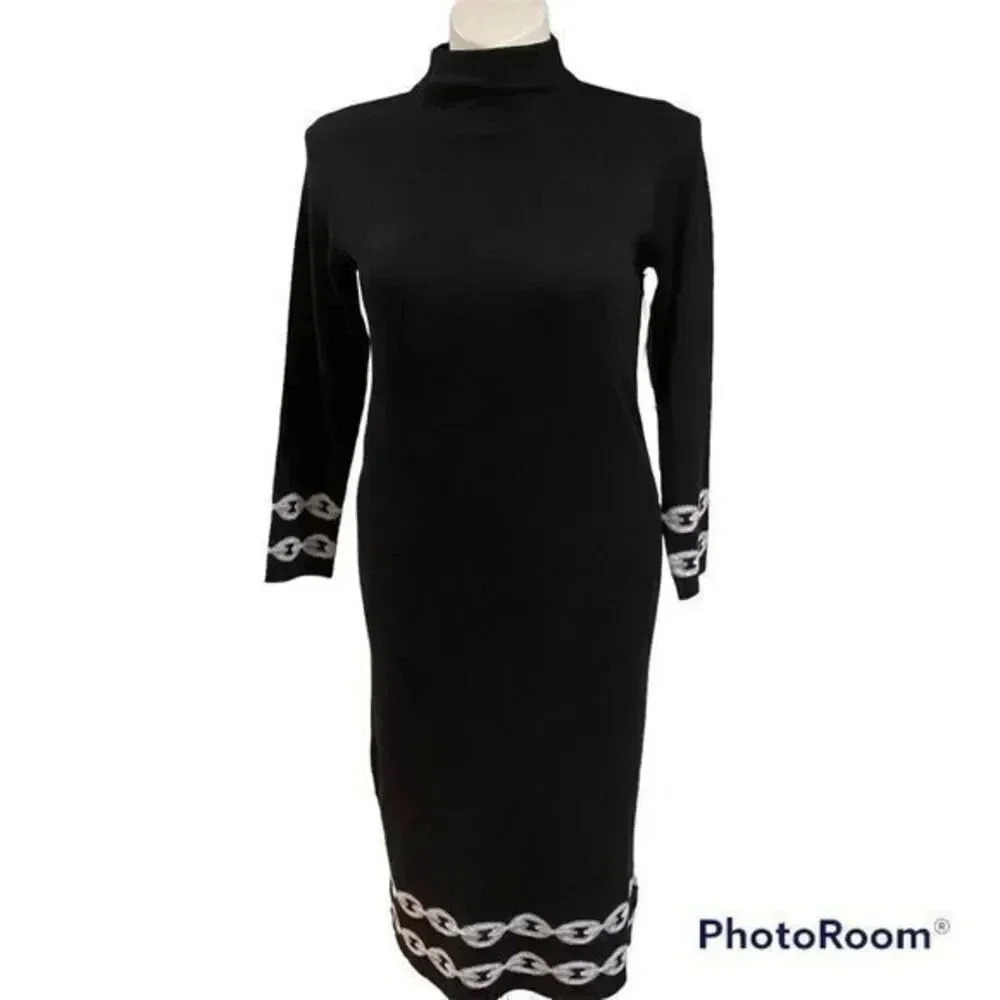 Nicole Miller New York turtleneck sweater dress